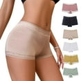thumbnail image 1 of Women's Boyshort Panties Mid-Waisted Breathable Boxer Briefs Soft Comfortable Full Coverage Underwear, 1 of 3
