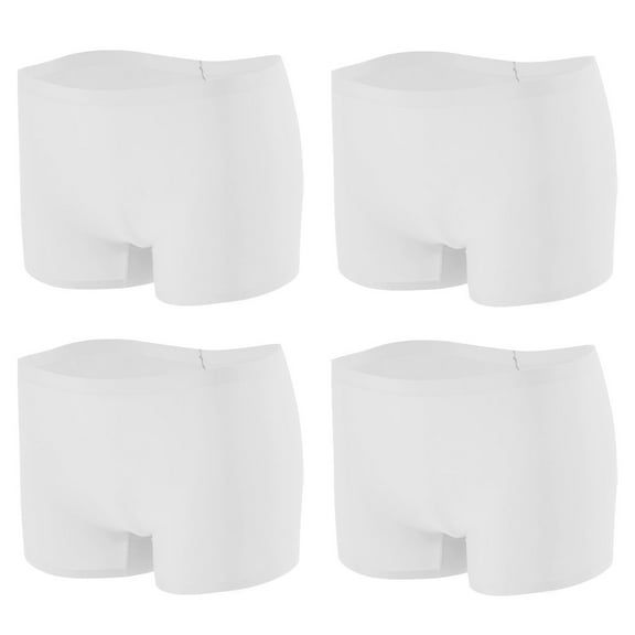 Women's Boyshorts Panties Cotton Boxer Briefs for Ladies Underwear Shorts with Cotton Crotch 4 Pack-white-style:Style 1;