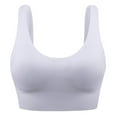 thumbnail image 1 of Women's Bra Back Adjustable No Steel Ring Gather Shockproof Fitness Running Underwear Bras Women Push Up White S, 1 of 5