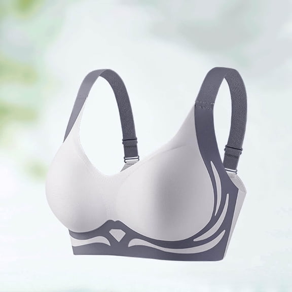 Women's Bra Bras For Women No Underwire Comfort Super Gather Bra Wireless Bra Lifting Bras For Sagging Breasts,Blue Women's Bra XXL