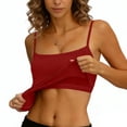 thumbnail image 1 of Women's Bra Camisole Tops Adjustable Spaghetti Strap Crop Tank Tops for Women Cute Summer Camisoles for Teens Fitted Basic Layering Cami Undershirts, 1 of 6
