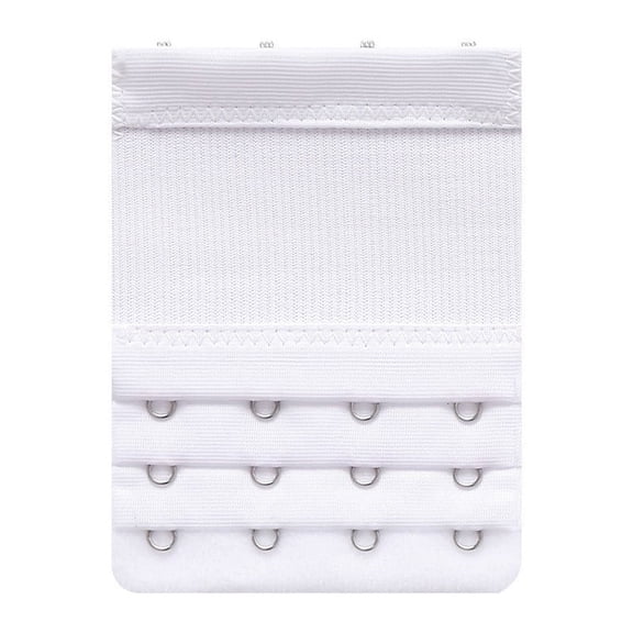 Women's Bra Extender 4 Hook, Soft Elastic Bra Extenders, Soft Comfortable Stretchy 4 Hook 3 Row Bra Strap Extender