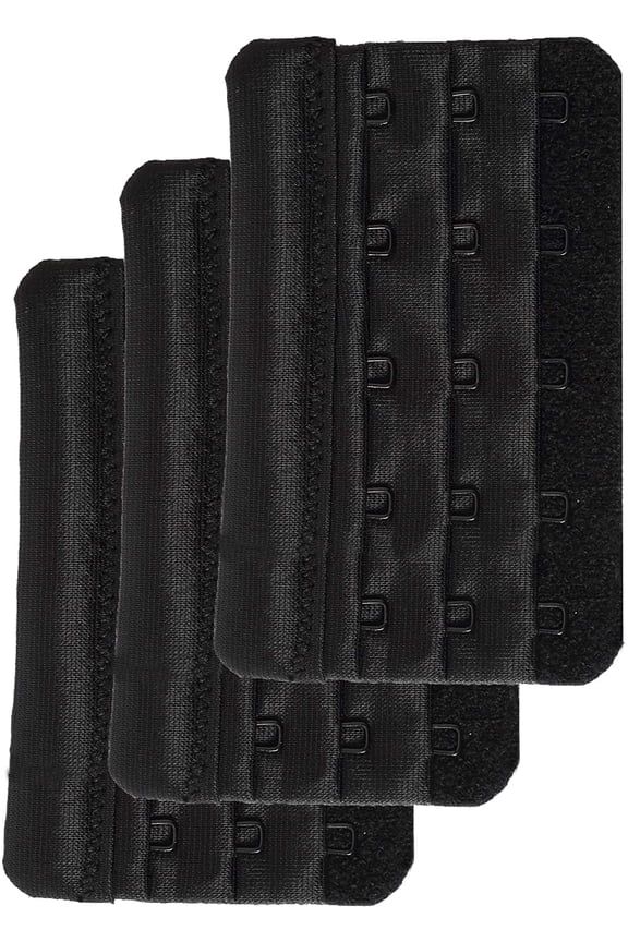 Women's Bra Extender 5 Hook Plus Size Bra Strap Extenders 3pcs-Pack