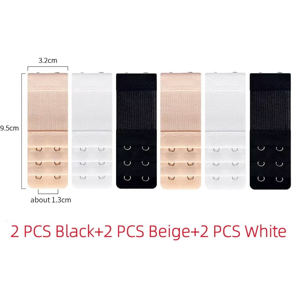 Women's Bra Extenders 1 Hook / 2 Hook / 3 Hook / 4 Hook Stretchy Soft