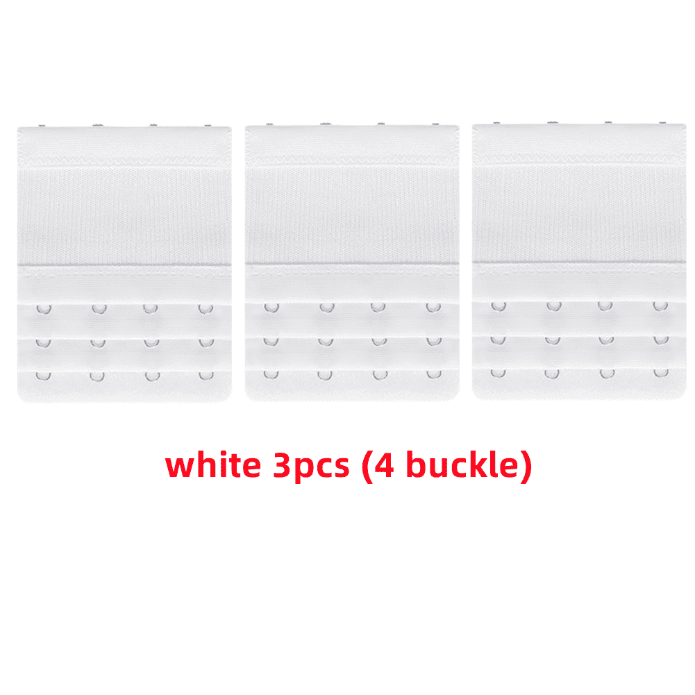 20 Sets 3 Rows 1 Hook Bra Extender Single Hook and Eye Tape White Color  Nylon for Woman Summer Bra - AliExpress