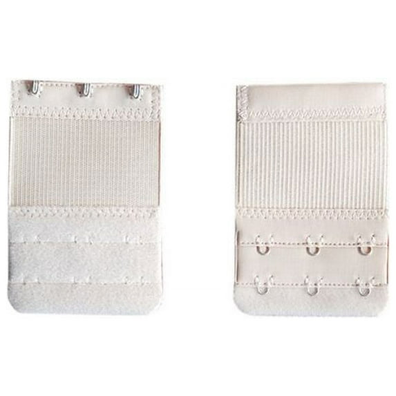 Women's Bra Extenders 3 Hooks 2 Rows Soft Elastic Bra Extension Strap Adjustable