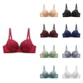 thumbnail image 1 of Women's Bra Lace Lightly Padded Demi Full Coverage Plus Size Bras Underwire Support, 1 of 8
