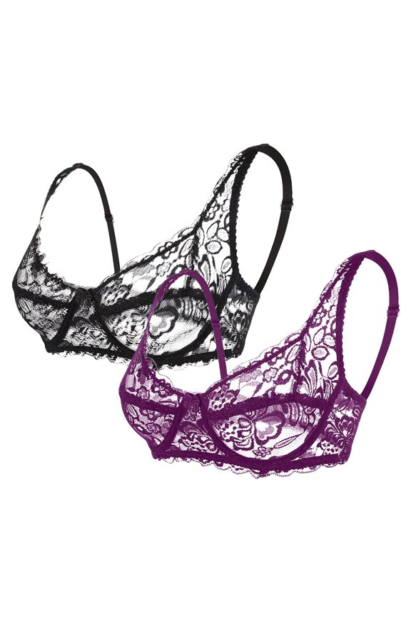 Women's Bra Lace Sexy Underwear Underwi Women'S Charmming Bra 2Pc Women's Bra 36