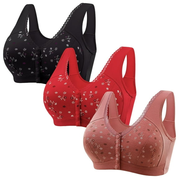 Women's Bra Plus Size Demi Bra Bundle - 3Pc Lace, Women's Bra 4XL