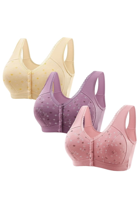 Women's Bra Plus Size Minimizer Bra Bundle - 3Pc Lace, Women's Bra XL