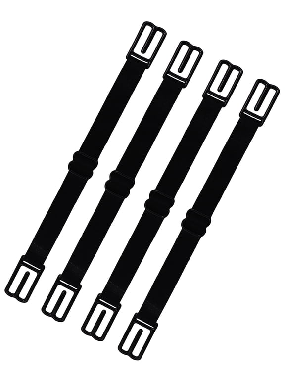 Women's Bra Strap Clips Holder Non-slip Adjustable (Bra Strap Clips Holder-Black)