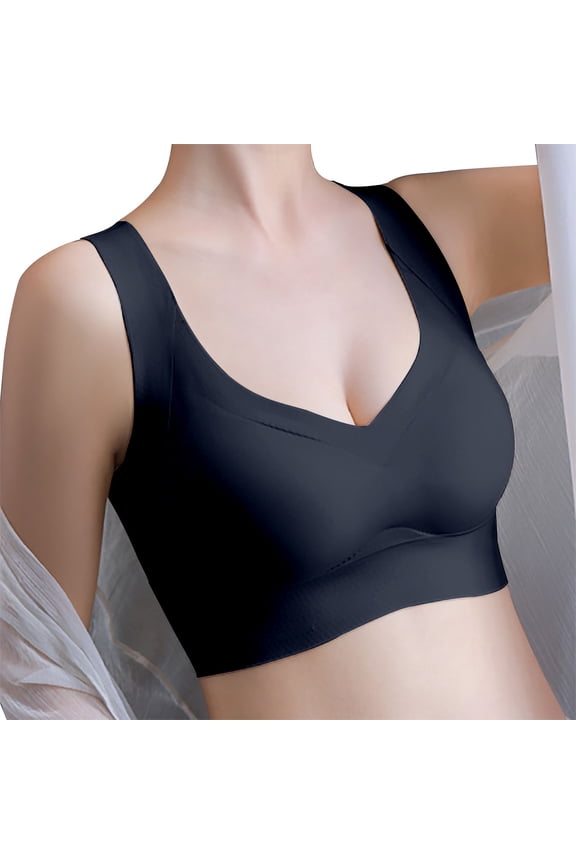 Women's Bra Wirefree Open Back Comfort Bra Smoothing Bralette Daily Wear Push Up Bra Jelly bras