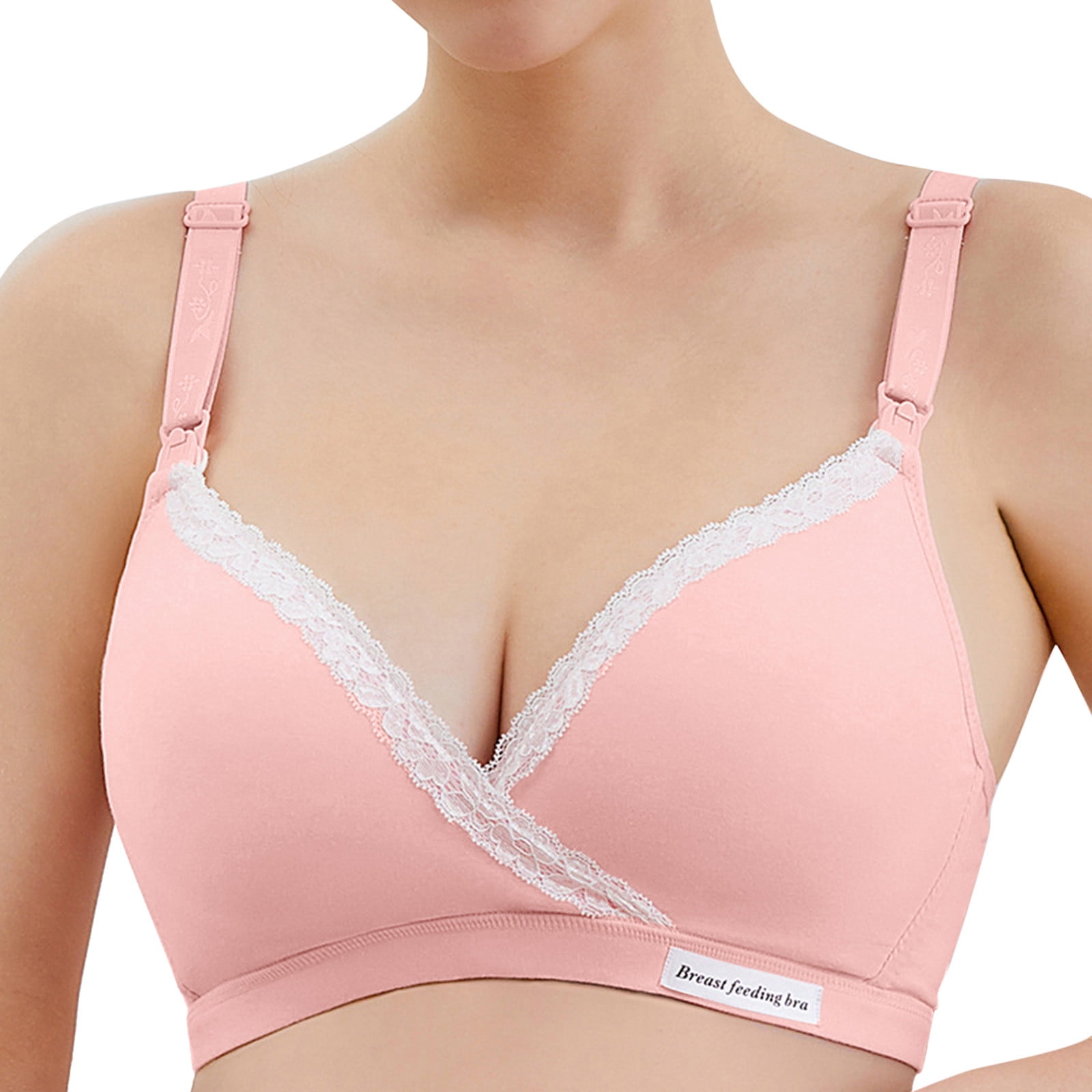 Women's Bra Wireless Maternity Seamless Breastfeeding Bra With Pads