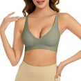 thumbnail image 1 of Women's Bra Without Underwire V Neck Comfort Soft Bra Push Up Seamless Bra Lightly Padded For A Feel Fit Bralette Women Bras Womens Running Bra Woman's Bras Womens Bras No Underwire Front Closure, 1 of 8