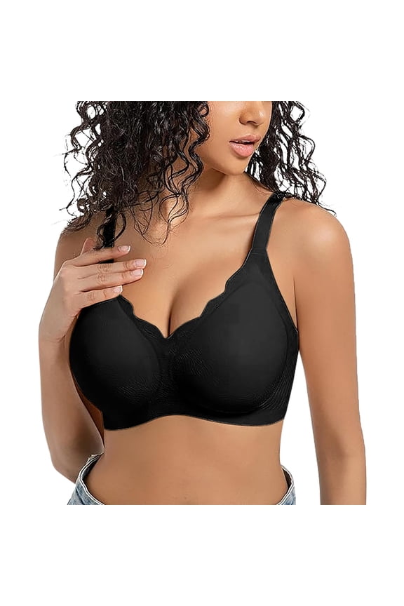Women's Bra Women Comfortable Wireless Bras Less Seam Bralettes Soft V Neck