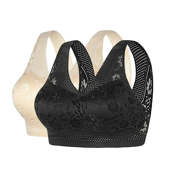 Women's Bra Women'S Back Smoothing Bra - Wireless Full Coverage Shapewear,Red Women's Bra 2XL