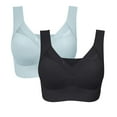thumbnail image 1 of Women's Bra Women'S Sleep Bra Set - Posture Support Wireless Comfort,Purple Women's Bra 3XL, 1 of 5
