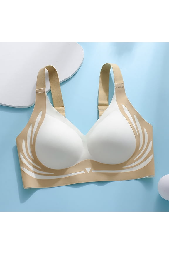 Women's Bra Women'S Super Gather Push Up Bra Wireless Soft Lift Comfortable Sports Bra,Gray Women's Bra XL