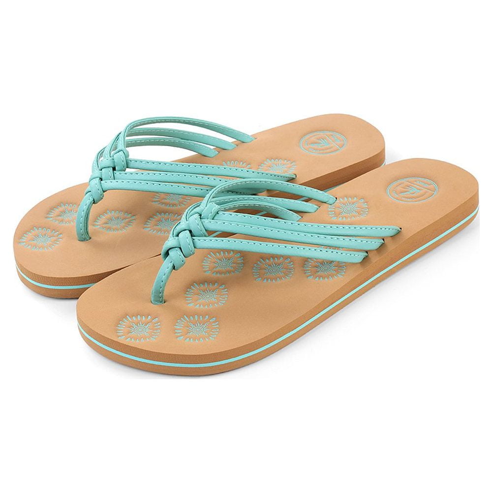 ABROS Women Grey & Turquoise Blue Thong Flip-Flops Price in India, Full  Specifications & Offers