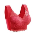 thumbnail image 1 of Women's Bralettes Bras, Sexy Lace Push Up Bras for Women Corset Top Full Coverage Bustier Padded Underwire Bra Add One Cup Wide Strap M-3XL Womens Bras Clearance under $5, 1 of 4