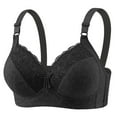 thumbnail image 1 of Women's Bras New Comfort Womens Bra Adjustable Lightweight Underwear Breathable No Underwire Push up Everyday Bras Bra No Padding Cotton Wireless Bra Black, 1 of 2