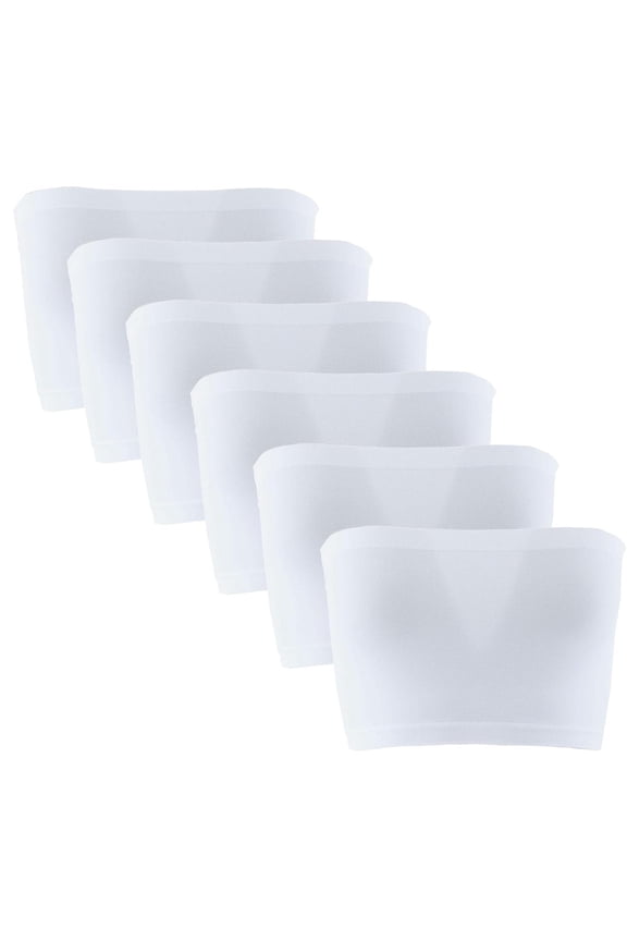 Mamia Seamless No Pad Tube Bra (6 Pack) (Women)