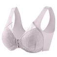 thumbnail image 1 of Women's Bras Front Closure Bras Floral Lace Bras No Underwire Bras Everyday Bra Support Bras for Women, 1 of 2