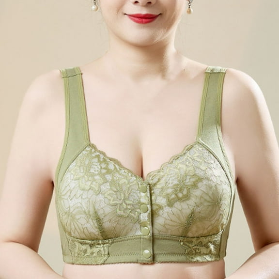 Women's Bras No Wire Front Closure Under $10 Solid Color Backless Sexy Seamless Beautiful Back Underwear Everyday Bras