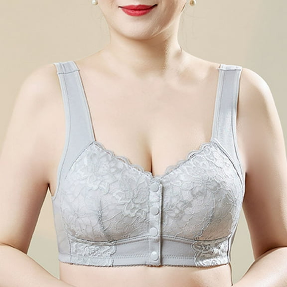 Women's Bras No Wire Front Closure Under $10 Solid Color Backless Sexy Seamless Beautiful Back Underwear Everyday Bras