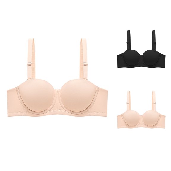 Women's Bras Push Up Bra Adjustable Straps Tshirt Bra Wireless Bra Everyday Bra Comfortable Bras, Size 75B-95D