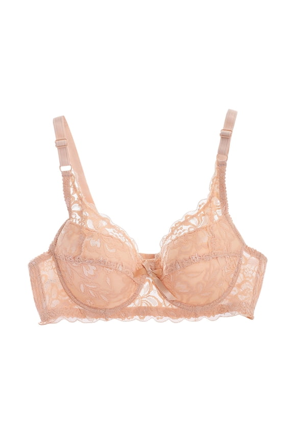 Women's Bras Wirefree Lace Comfortable & Breathable with Bow Detail for Daily Wear in Red, Light Pink, Black, Blue, Purple, Peach