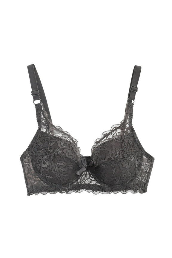 Women's Bras Wirefree Lace Comfortable & Breathable with Bow Detail for Daily Wear in Red, Light Pink, Black, Blue, Purple, Peach