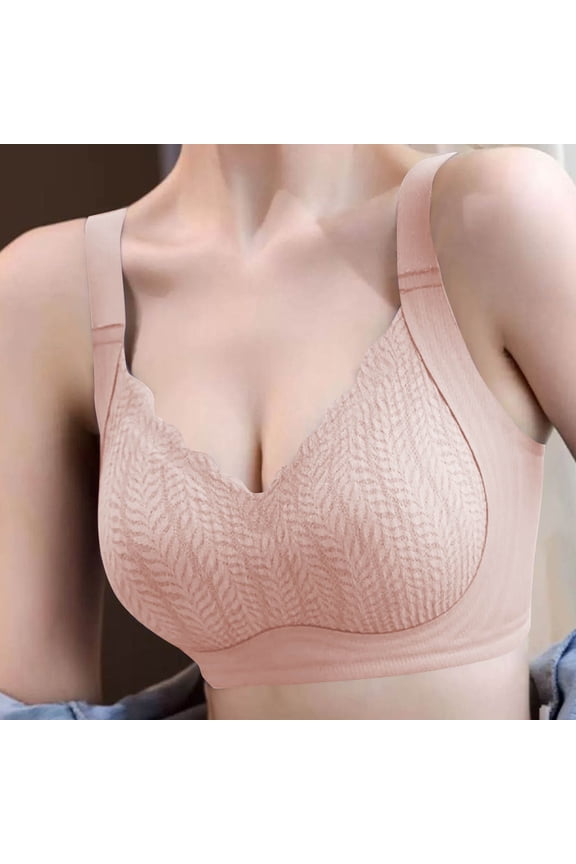 Women's Bras With Underwire On Under $5 Embroidery Back Buckle Thin Style Ventilate Bra Without Steel Rim