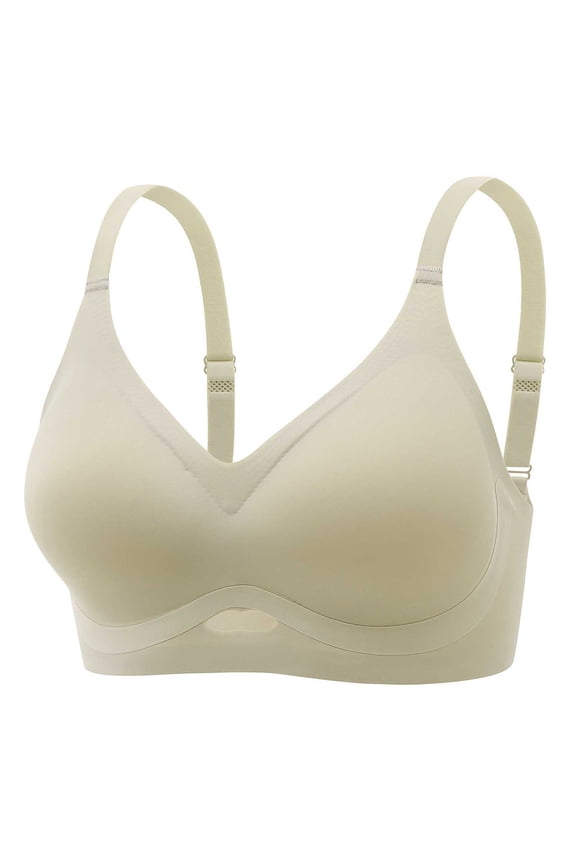 Women's Bras With Underwire Push Up Seamless Thin Without Rims Soft Support Gathered Breathable Underwear Daily Bra.