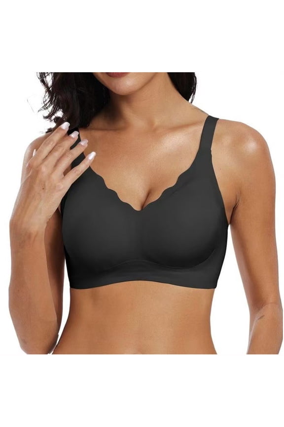 Women's Bras With Underwire Push Up Seamless Thin Without Rims Soft Support Gathered Breathable Underwear Daily Bra.