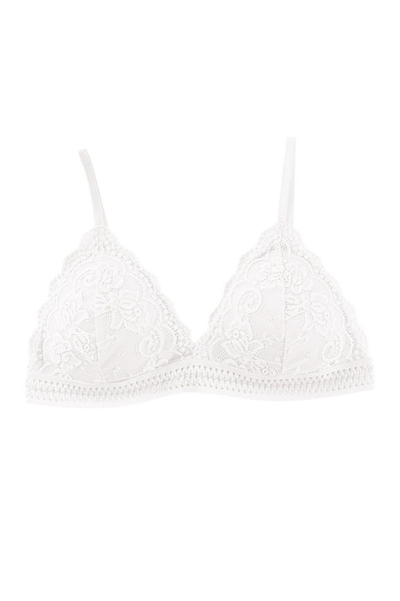 Women's Bras Women's New Bra French Thin Lace Lace Sexy Bra With Padded White One Size