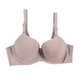 thumbnail image 1 of Women's Bras for Large Bust Comfort Wireless Push-Up Minimizers Bra Full Coverage Supportive Everyday Bralette, Dark Gray, 85D/38, 1 of 3