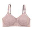 thumbnail image 1 of Women's Bras for Large Bust Comfort Wireless Push-Up Minimizers Bra Mesh Full Coverage Supportive Everyday Bralette, Dark Gray, 40/90, 1 of 7