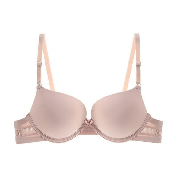 Women's Bras with Underwire Push up Every Day Bra Adjustable Strap Bralette Casual Solid Color Bras Breathable Bra