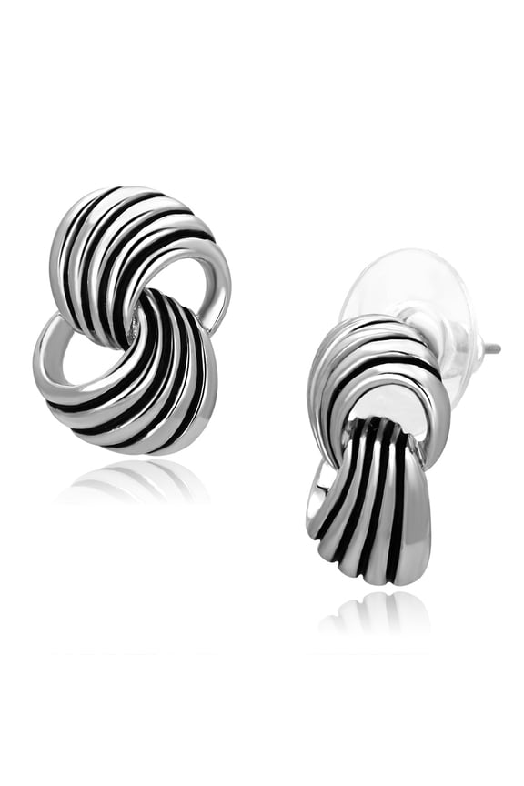 Women's Brass Epoxy Jet 2.00(g) Dangle & Drop Earrings