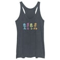 thumbnail image 1 of Women's Bratz Rainbow Crowd  Racerback Tank Top Navy Blue Heather Large, 1 of 3