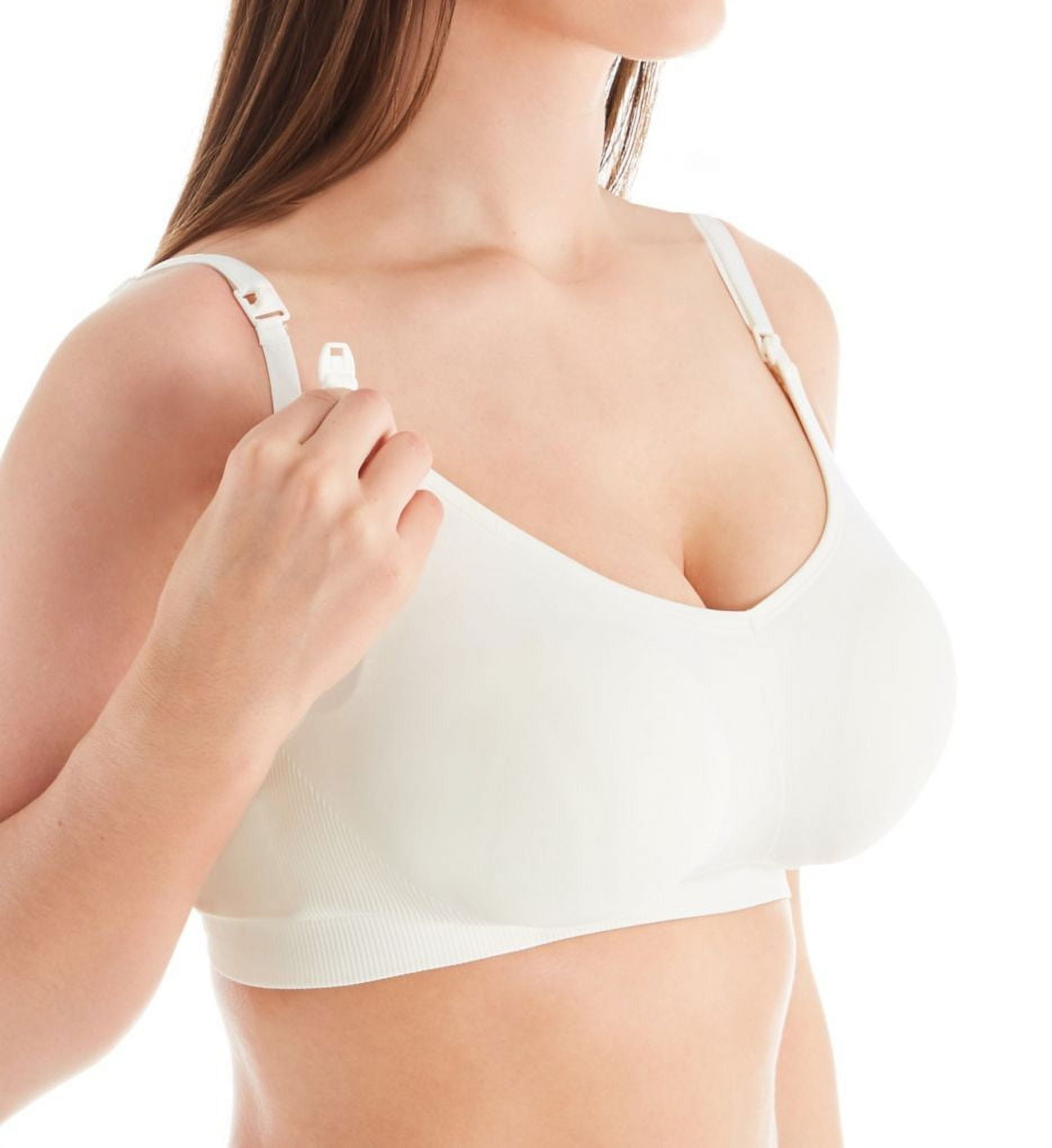 Bravado! Designs Women's Body Silk Seamless Nursing Bra, Ivory, X-Large