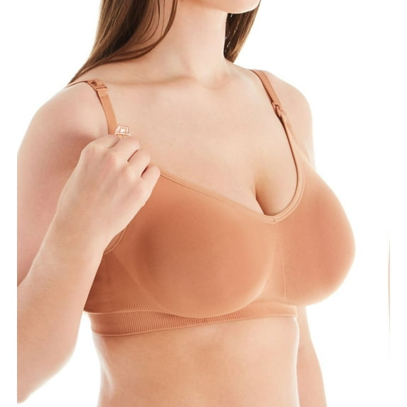 Women's Bravado Designs 1401 Body Silk Seamless Nursing Bra (Cinnamon M)