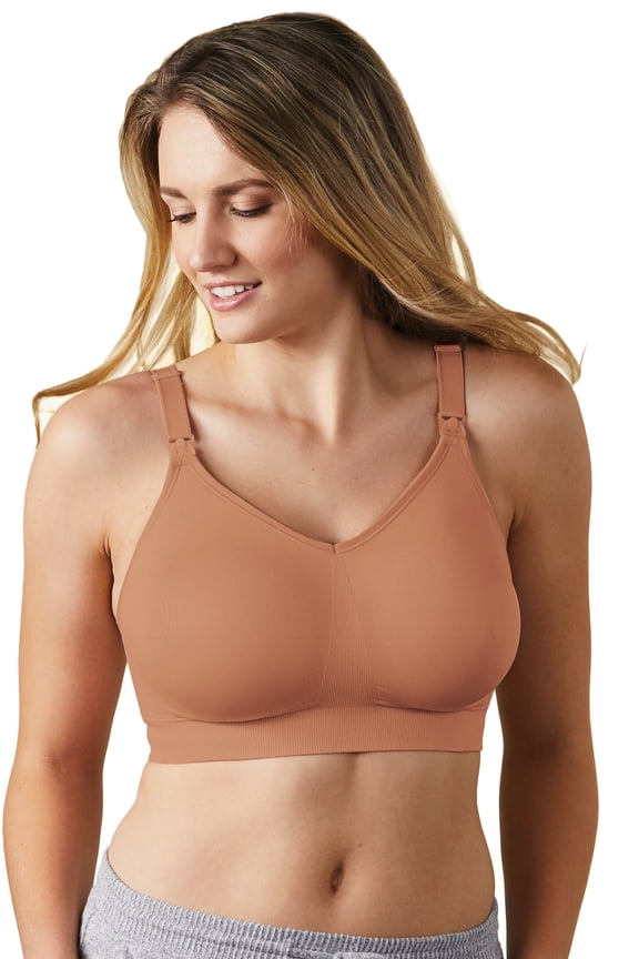 Women's Bravado Designs 1401 Body Silk Seamless Nursing Bra (Cinnamon S)