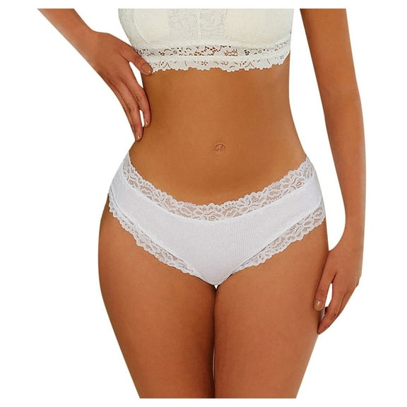 Women's Brazilian Panties Soft Lace Underwear Breathable Comfortable Hipster Briefs Multipack Everyday Wear Seamless Stretchable