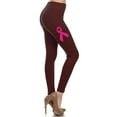 thumbnail image 1 of Women's Breast Cancer Awareness Ribbon Printed Leggings for Regular PLUS 3X5X, 1 of 3