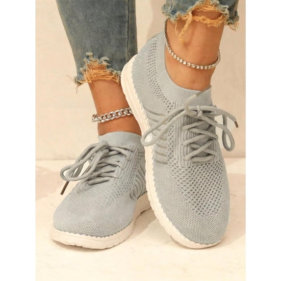 Women's Breathable Athletic Shoes - Lightweight Mesh Upper, Comfortable Soft Sole - Ideal for Daily Commuting