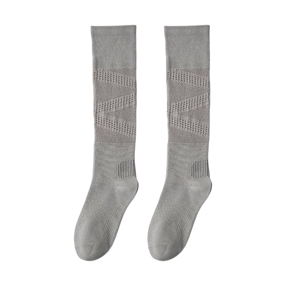 Women's Breathable Compression Running Socks, Athletic Support Moisture-Wicking Sports Socks for Hiking Travel & Joggers(Light Gray)