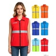 thumbnail image 1 of Women's Breathable Fishing Travel Hiking Vest Jacket, Lightweight Outdoor Waistcoat for Casual Daily Wear and Adventure, Fashion Essential Gift for Women | CSEONE,Red XL, 1 of 7