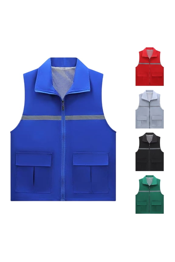 Women's Breathable Fishing Travel Hiking Vest Jacket, Outdoor Activewear Mesh Safety Top, Lightweight Quick-Dry Sleeveless Vest for Women, Casual Daily Wear Streetwear Loungewear Fashion Essential